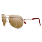 Aviator Reader, Gold + Polarized Brown 2.50 Lens, hi-res