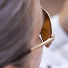 Aviator Reader, Gold + Polarized Brown 2.00 Lens, hi-res