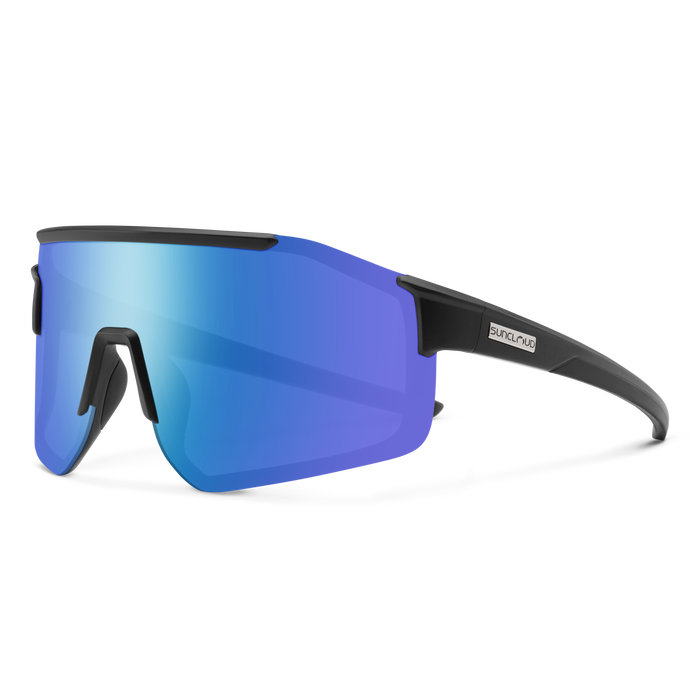 Domain, Matte Black + Polarized Blue Mirror Lens, hi-res