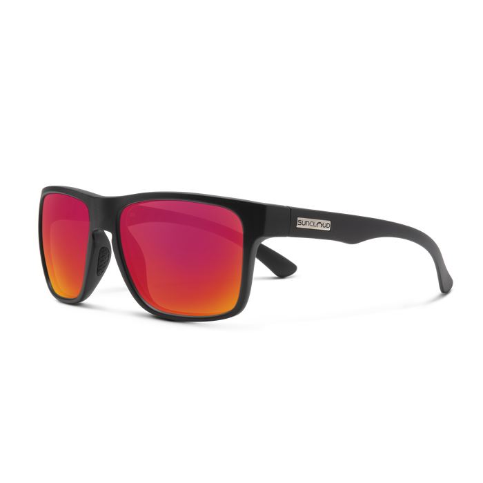 Rambler, Matte Black + Polarized Red Mirror, hi-res