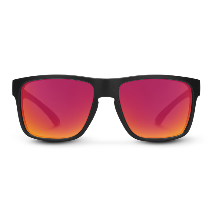 Rambler, Matte Black + Polarized Red Mirror, hi-res
