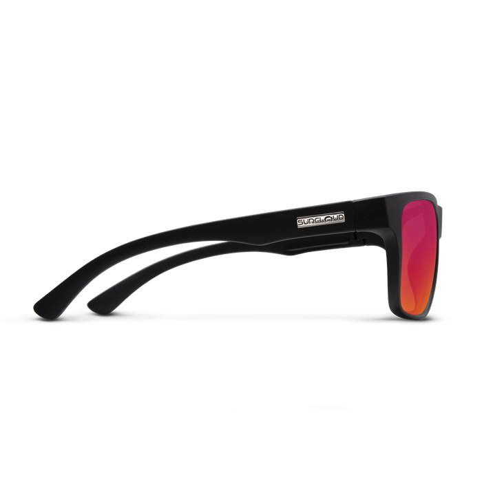 Rambler, Matte Black + Polarized Red Mirror, hi-res