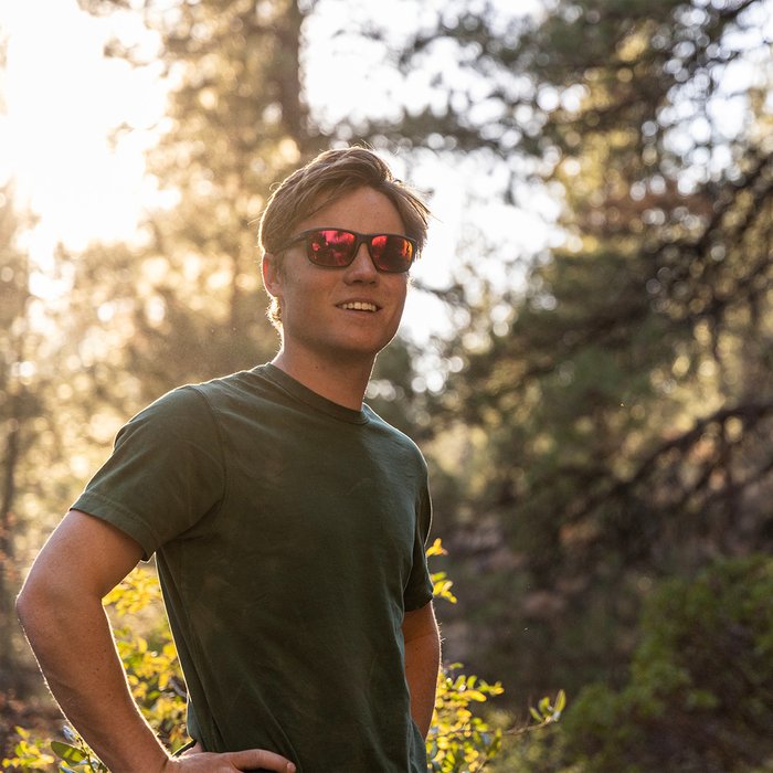 Respek, Matte Black + Polarized Red Mirror Lens, hi-res