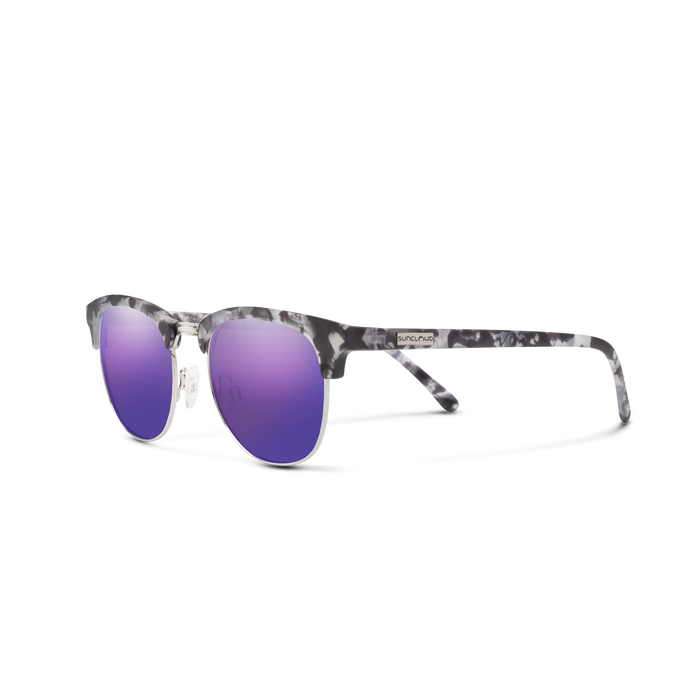Step Out, Matte Ice Tortoise / Silver + Polarized Purple Mirror Lens, hi-res