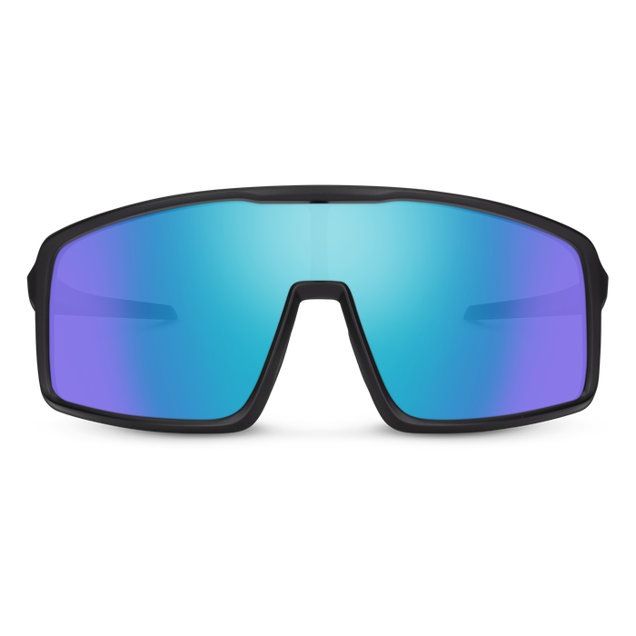 Upshot, Matte Black + Polarized Blue Mirror Lens, hi-res